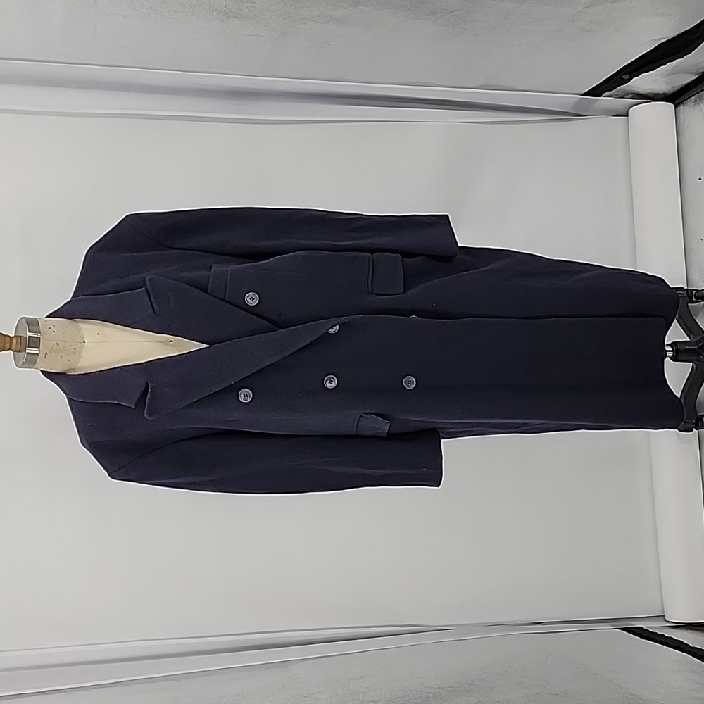 Roberto Vasalli Men's  Cashmere Blend Black Coat Size 42